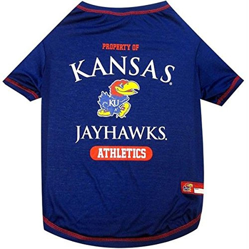 Kansas Jayhawks Pet Tee Shirt - X-Large