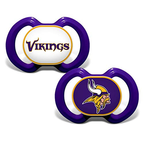MasterPieces Baby Fanatic NFL Minnesota Vikings 2-Pack Pacifiers One Size Team Color MasterPieces Baby Fanatic NFL Minnesota Vikings 2-Pack Pacifiers One Size Team Color