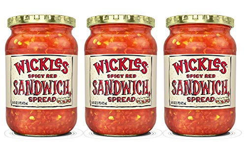 Wickles Spicy Red Sandwich Spread 16 OZ  Pack - 3