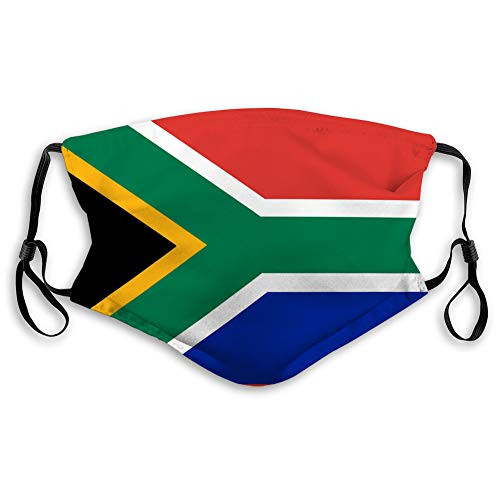 NYNELSONG Safety Shield Reusable Outdoor Covers Colored Flag of South Africa Adjustable Covers NYNELSONG Safety Shield Reusable Outdoor Covers Colored Flag of South Africa Adjustable Covers
