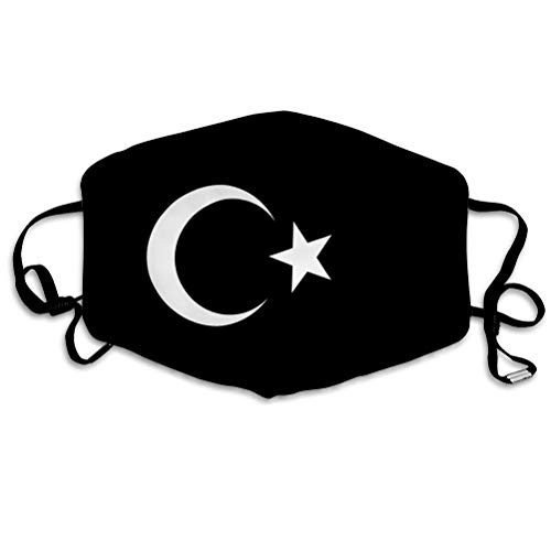 NYNELSONG Safety Shield Reusable Outdoor Covers Turkey Flag Monochrome Earloop Cover NYNELSONG Safety Shield Reusable Outdoor Covers Turkey Flag Monochrome Earloop Cover