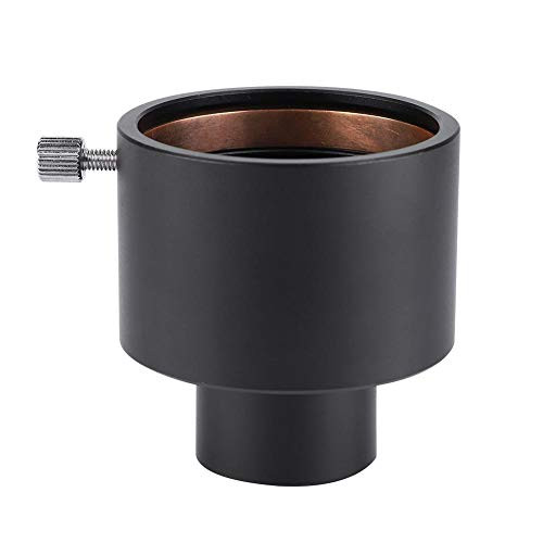 Telescope Eyepiece Adapter Metal 1.25 inch  to 2 inch  31.7mm to 50.8mm Mount Adapter Eyepiece Projection Adapter 1.25 to 2 in Telescope Eyepiece Adapter with Protective Brass Ring to Protect Eyepiece Barrel