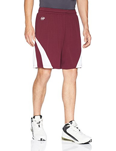 Intensity Weave Basketball Shorts Maroon White Medium