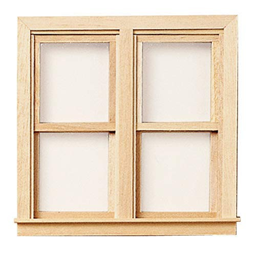 Melody Jane Dollhouse Side By Side Non-Working Window Wooden Miniature 1 12 Builders DIY