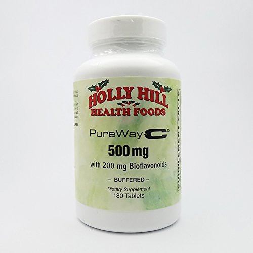 Holly Hill Health Foods PureWay-C 500 MG with 200 MG Bioflavonoids Buffered 180 Tablets Holly Hill Health Foods PureWay-C 500 MG with 200 MG Bioflavonoids Buffered 180 Tablets