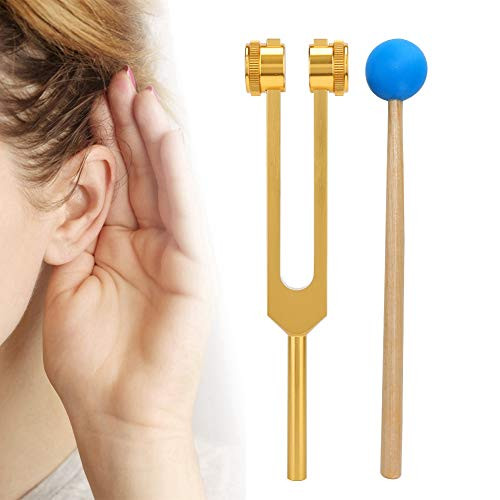 Valentines Day Carnival Aluminum Alloy Tuning Fork 136.1HZ Tuning Fork with Hammer Diagnostic Therapy Health Care Tool
