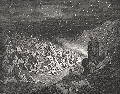 Posterazzi Engraving By Gustave Dore 1832-1883 French Artist And Illustrator For Inferno Poster Print by by Dante Alighieri Canto Xiv Lines 37 To 39 16 x 12 Posterazzi Engraving By Gustave Dore 1832-1883 French Artist And Illustrator For Inferno Poster Print by by Dante Alighieri Canto Xiv Lines 37 To 39 16 x 12