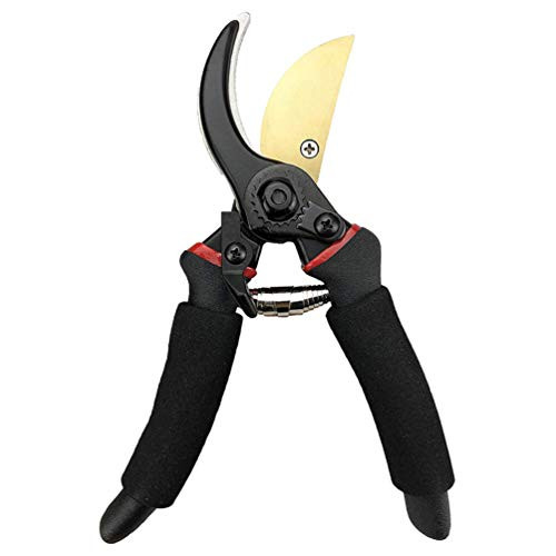 YARNOW Professional Bypass Pruning Shear with Safety Buckle Hand Pruner Garden Clipper Gardening Tool  Black YARNOW Professional Bypass Pruning Shear with Safety Buckle Hand Pruner Garden Clipper Gardening Tool  Black