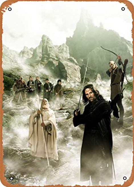 Unidwod The Lord of The Rings Movies 8 x 12 Inches - Vintage Metal Tin Sign for Home Bar Pub Garage Decor Gifts Unidwod The Lord of The Rings Movies 8 x 12 Inches - Vintage Metal Tin Sign for Home Bar Pub Garage Decor Gifts