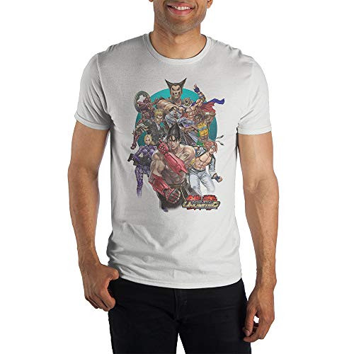 Bioworld Character Group Tekken Tshirt White Mens Gaming Shirt and Tekken Apparel-Large Bioworld Character Group Tekken Tshirt White Mens Gaming Shirt and Tekken Apparel-Large