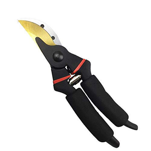 YARDWE Pruner Shears Professional Premium Titanium Bypass Pruning Shears Hand Pruners Garden Clippers with Safety Buckle Gardening Tool  Black YARDWE Pruner Shears Professional Premium Titanium Bypass Pruning Shears Hand Pruners Garden Clippers with Safety Buckle Gardening Tool  Black