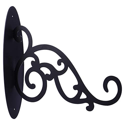Hemoton Hanging Plant Bracket Hook Iron Decorative Plant Hanger Metal Wall Mount Hanger for Flower Pot Bird Feeder Wind Chime Lantern