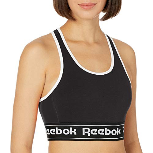 Reebok Training Essentials Linear Logo Low Impact Sports Bralette Black XL