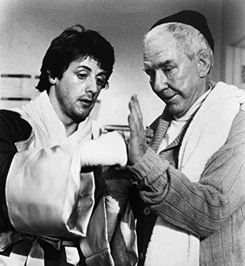 Historical Prints Express Rocky Balboa and Mickey 10 inch x 10 inch - B and W Photo Art Print Historical Prints Express Rocky Balboa and Mickey 10 inch x 10 inch - B and W Photo Art Print