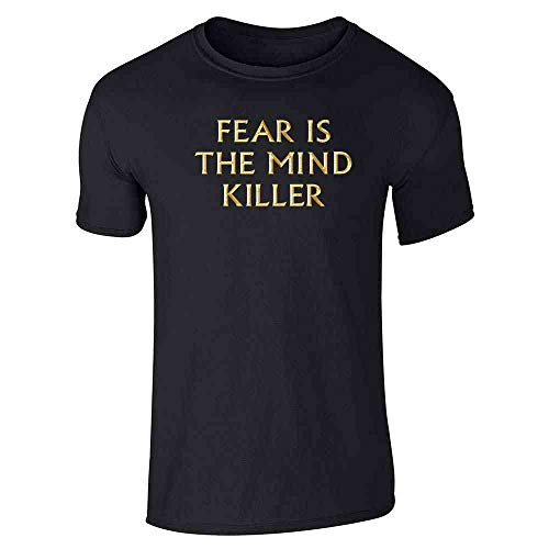 Fear is The Mind Killer Black L Graphic Tee T-Shirt for Men