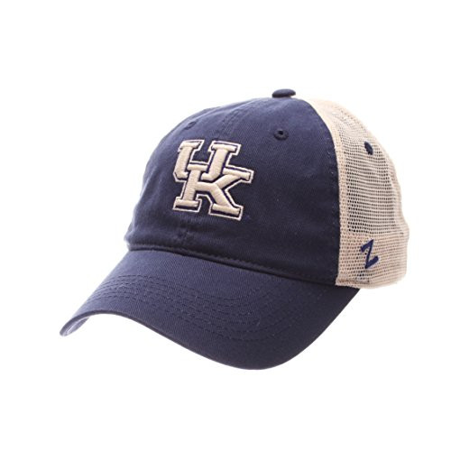 NCAA Zephyr Kentucky Wildcats Mens University Relaxed Hat Adjustable Team Color Stone