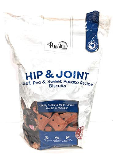 4health Tractor Supply Company Hip  and  Joint Beef Pea Sweet Potato Recipe Biscuits Treats Grain Free 3 Pound Bag