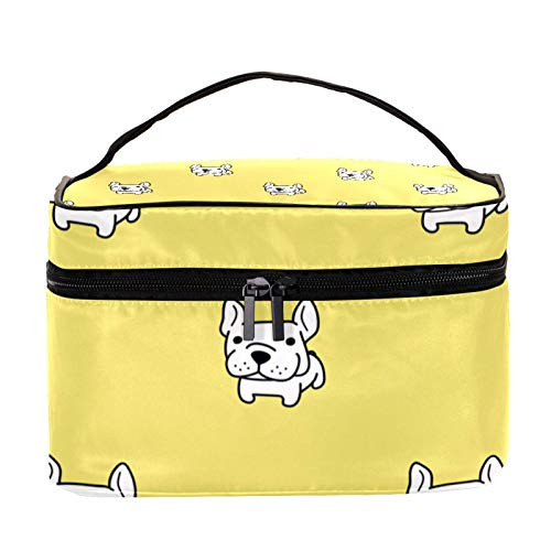 Portable Makeup Bag Travel Cosmetic Bag Pouch Toiletry Organizer for Women and Girls?French Bulldog Portable Makeup Bag Travel Cosmetic Bag Pouch Toiletry Organizer for Women and Girls?French Bulldog