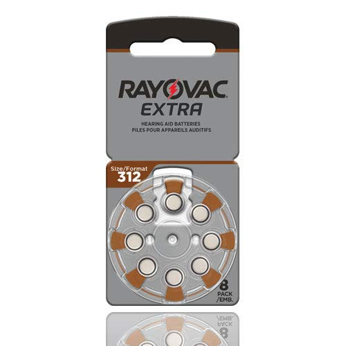 Rayovac Extra Hearing Aid Batteries Size 312  80 Total Batteries