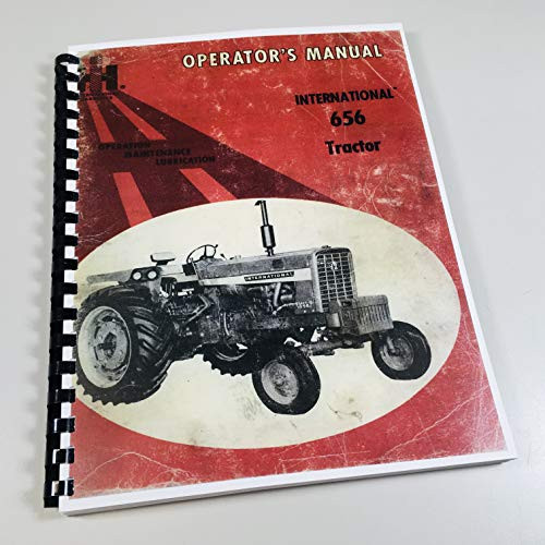 International Farmall 656 Tractor Owners Operators Maintenance Manual Ih Updated