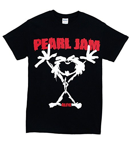 Pearl Jam Stick Man Mens T-Shirt - Black  X-Large  Black Size X-Large