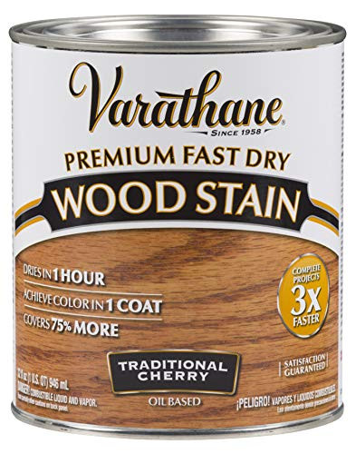 Varathane 262008 7131089 Premium Fast Dry Wood Stain Quart Traditional Cherry