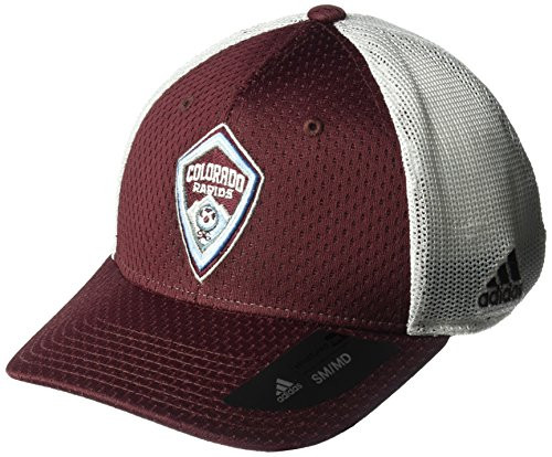 MLS Colorado Rapids Mens Meshback Structured Flex Hat Small Medium Maroon