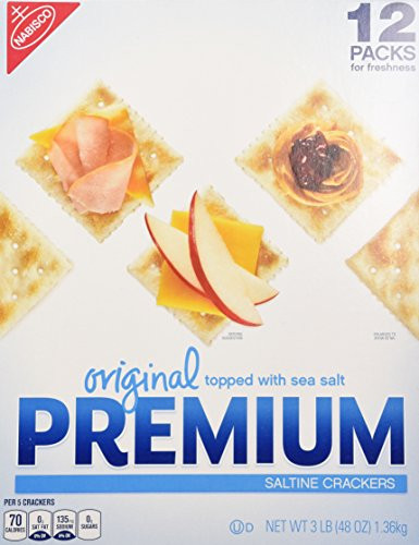 Original Premium Saltine Crackers Topped with Sea Salt