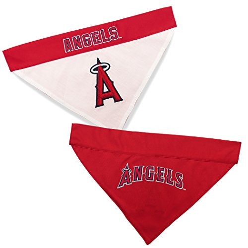 Pets First LAA-3217-L-XL MLB Los Angeles Angels Reversible Pet Bandana Large X-Large MLB Team Color