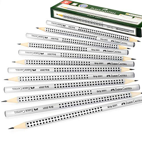 Faber-Castell Grip 2001 Triangular Graphite Pencils - B - Pack of 12