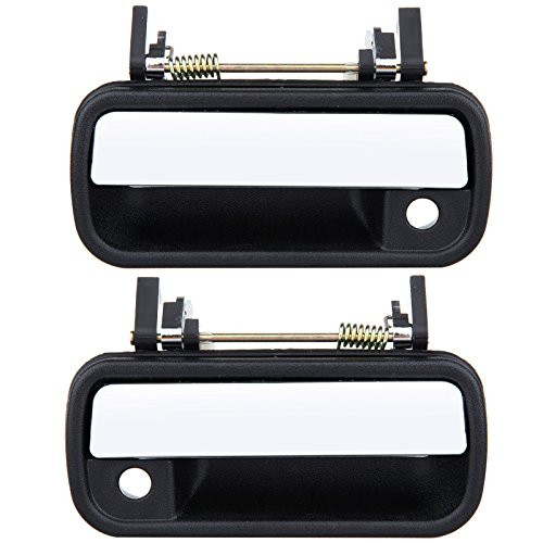 ECCPP Door Handles Exterior Outer Outside Front Passenger Driver Side Chrome for 1989 1990 1991 1992 1993 1994 1995 for Toyota Pickup 4Runner 2pcs