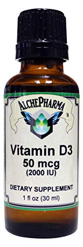Liquid Vitamin D3 2000IU 50mcg Drops- Unflavored  and  Flavored with Natural Essential Oils