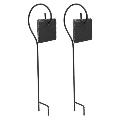 YARNOW 2 Sets Slate Plant Labels Garden Markers Signs Labels Weatherproof Reusable Natural Slate Hanging Tags for Flower Bed Pots Planters YARNOW 2 Sets Slate Plant Labels Garden Markers Signs Labels Weatherproof Reusable Natural Slate Hanging Tags for Flower Bed Pots Planters