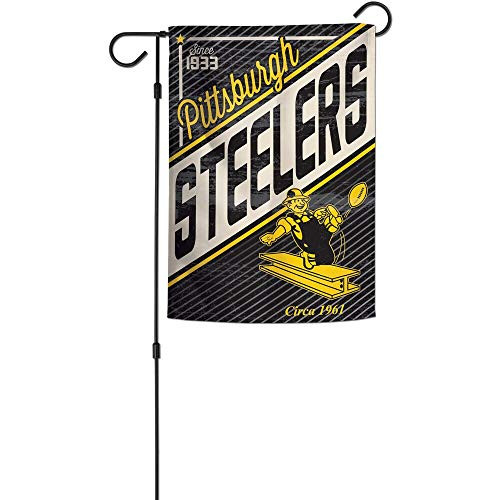 WinCraft Pittsburgh Steelers 2-Sided 12 x 18 Garden Flag WinCraft Pittsburgh Steelers 2-Sided 12 x 18 Garden Flag
