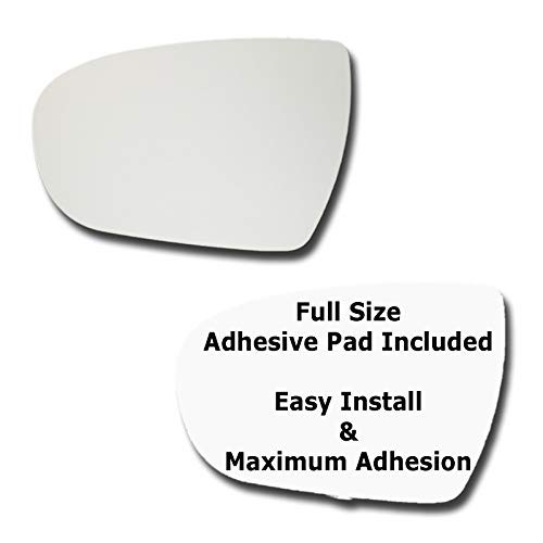 Mirror Glass  plus  Full Size Adhesive Pad for 2011-2013 Kia Optima Driver Side Replacement