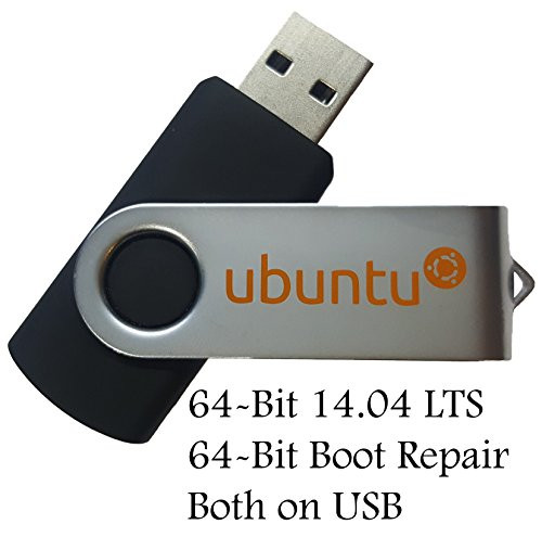 Ubuntu Linux 14.04 Bootable 8GB USB Flash Drive - Includes Boot Repair And Install Guide - Better Than Windows