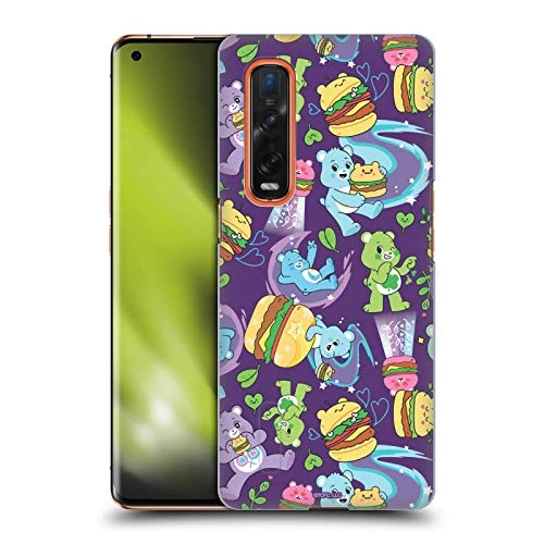 Head Case Designs Officially Licensed Care Bears Burger Pattern Sweet and Savory Hard Back Case Compatible with Oppo Find X2 Pro