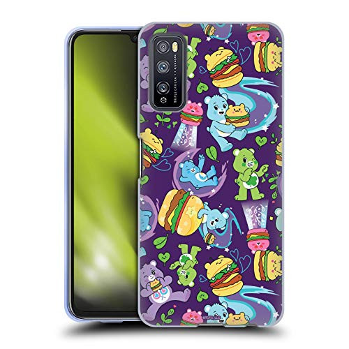 Head Case Designs Officially Licensed Care Bears Burger Pattern Sweet and Savory Soft Gel Case Compatible with Huawei Enjoy Z 5G