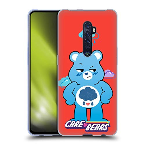 Head Case Designs Officially Licensed Care Bears Grumpy Characters Soft Gel Case Compatible with Oppo Reno 2