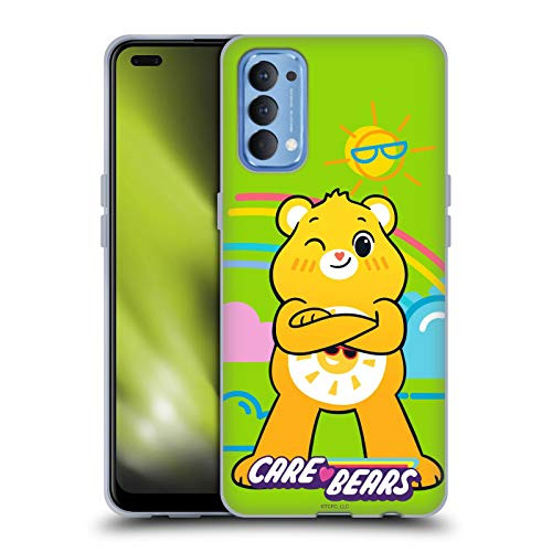 Head Case Designs Officially Licensed Care Bears Funshine Characters Soft Gel Case Compatible with Oppo Reno 4 5G