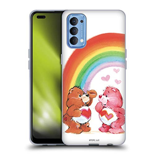 Head Case Designs Officially Licensed Care Bears Rainbow Classic Soft Gel Case Compatible with Oppo Reno 4 5G