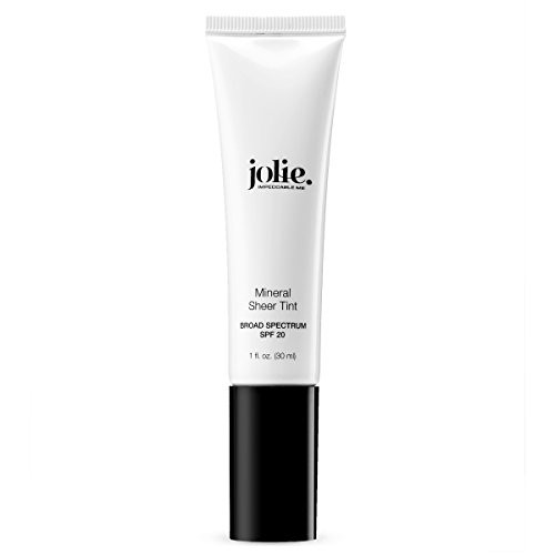 Jolie Mineral Sheer Tint SPF 20 Oil Free - Face Tinted Moisturizer - Hydration - Coverage - Sunscreen- Mineral Formula - Vegan Medium Jolie Mineral Sheer Tint SPF 20 Oil Free - Face Tinted Moisturizer - Hydration - Coverage - Sunscreen- Mineral Formula - Vegan Medium