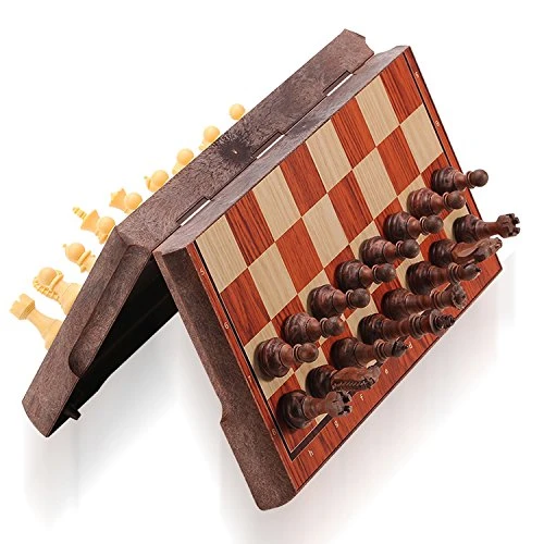 ColorGo Magnetic Travel Chess set, Portable Mini Chess Board Game for Adults and Kids