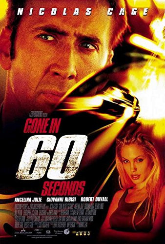 Gone in 60 Seconds Movie POSTER 27 x 40 Nicolas Cage Angelina Jolie A MADE IN THE U.S.A.