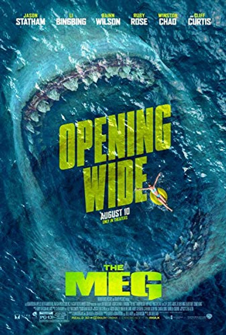 The Meg Movie POSTER 27 x 40 Jason Statham Li Bingbing A MADE IN THE U.S.A.