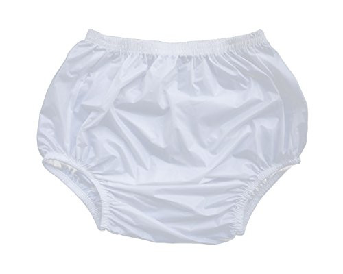 Haian Adult Incontinence Pull-on Plastic Pants 2 Pack  Small White