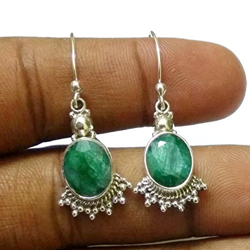 Kanika Jewelry Trove Emerald 925 Sterling Silver Handmade Earrings May Emerald Birthstone Earrings Mothers Day Gift Kanika Jewelry Trove Emerald 925 Sterling Silver Handmade Earrings May Emerald Birthstone Earrings Mothers Day Gift