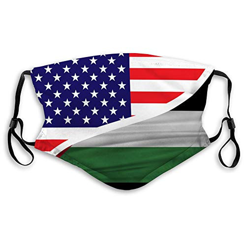 NYNELSONG Breathable Reusable Outdoor Mouth Cover Palestine Flag Flag of Palestine blowig Safety Covers NYNELSONG Breathable Reusable Outdoor Mouth Cover Palestine Flag Flag of Palestine blowig Safety Covers