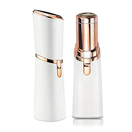 Leayjeen Hair Remover Facial Painless Portable Lipstick Shaver No More Redness Irritation Womens Lipstick Razor Electric Hair Removal Light Hair Shaver Trimmer Devices for Face  White