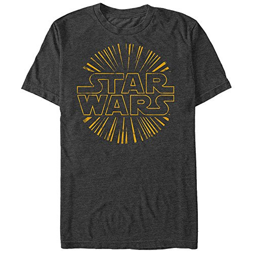 Star Wars Mens Burst Graphic T-Shirt Charcoal Heather XL